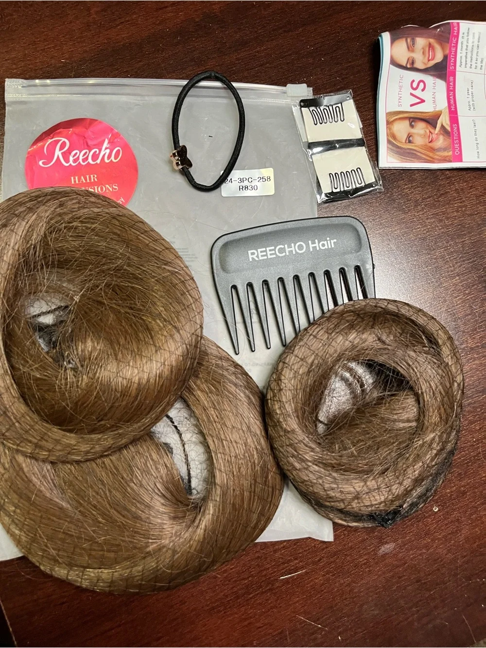 Long Wavy Synthetic Wig - Light Brown Blend - Picture 2 of 4